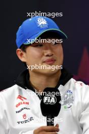 Yuki Tsunoda (JPN) RB in the FIA Press Conference. 04.04.2024. Formula 1 World Championship, Rd 4, Japanese Grand Prix, Suzuka, Japan, Preparation Day.
