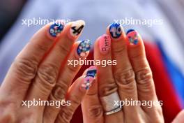 Circuit atmosphere - Alpine F1 Team fan's painted fingernails. 04.04.2024. Formula 1 World Championship, Rd 4, Japanese Grand Prix, Suzuka, Japan, Preparation Day.