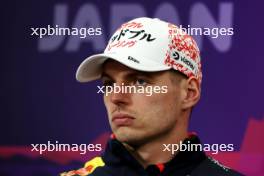 Max Verstappen (NLD) Red Bull Racing in the FIA Press Conference. 04.04.2024. Formula 1 World Championship, Rd 4, Japanese Grand Prix, Suzuka, Japan, Preparation Day.