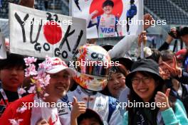 Circuit atmosphere - Yuki Tsunoda (JPN) RB fans. 04.04.2024. Formula 1 World Championship, Rd 4, Japanese Grand Prix, Suzuka, Japan, Preparation Day.