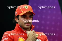 Carlos Sainz Jr (ESP) Ferrari in the FIA Press Conference. 04.04.2024. Formula 1 World Championship, Rd 4, Japanese Grand Prix, Suzuka, Japan, Preparation Day.
