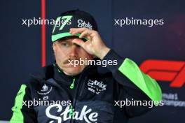 Valtteri Bottas (FIN) Sauber in the FIA Press Conference. 20.11.2024. Formula 1 World Championship, Rd 22, Las Vegas Grand Prix, Las Vegas, Nevada, USA, Preparation Day.