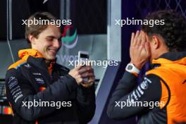 (L to R): Oscar Piastri (AUS) McLaren with team mate Lando Norris (GBR) McLaren. 20.11.2024. Formula 1 World Championship, Rd 22, Las Vegas Grand Prix, Las Vegas, Nevada, USA, Preparation Day.