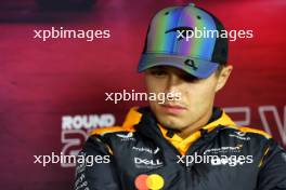 Lando Norris (GBR) McLaren in the FIA Press Conference. 20.11.2024. Formula 1 World Championship, Rd 22, Las Vegas Grand Prix, Las Vegas, Nevada, USA, Preparation Day.