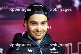 Esteban Ocon (FRA) Alpine F1 Team in the FIA Press Conference. 20.11.2024. Formula 1 World Championship, Rd 22, Las Vegas Grand Prix, Las Vegas, Nevada, USA, Preparation Day.