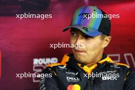 Lando Norris (GBR) McLaren in the FIA Press Conference. 20.11.2024. Formula 1 World Championship, Rd 22, Las Vegas Grand Prix, Las Vegas, Nevada, USA, Preparation Day.