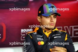 Lando Norris (GBR) McLaren in the FIA Press Conference. 20.11.2024. Formula 1 World Championship, Rd 22, Las Vegas Grand Prix, Las Vegas, Nevada, USA, Preparation Day.