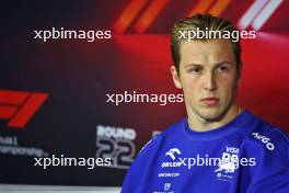 Liam Lawson (NZL) RB in the FIA Press Conference. 20.11.2024. Formula 1 World Championship, Rd 22, Las Vegas Grand Prix, Las Vegas, Nevada, USA, Preparation Day.