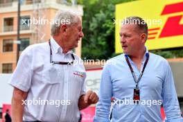 (L to R): Dr Helmut Marko (AUT) Red Bull Motorsport Consultant with Jos Verstappen (NLD). 24.05.2024. Formula 1 World Championship, Rd 8, Monaco Grand Prix, Monte Carlo, Monaco, Practice Day.