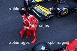 Race winner Charles Leclerc (MON) Ferrari celebrates with the team in parc ferme. 26.05.2024. Formula 1 World Championship, Rd 8, Monaco Grand Prix, Monte Carlo, Monaco, Race Day.