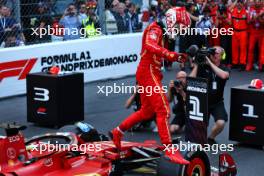 Race winner Charles Leclerc (MON) Ferrari SF-24 in parc ferme. 26.05.2024. Formula 1 World Championship, Rd 8, Monaco Grand Prix, Monte Carlo, Monaco, Race Day.