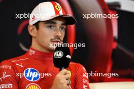 Charles Leclerc (MON) Ferrari in the post race FIA Press Conference. 26.05.2024. Formula 1 World Championship, Rd 8, Monaco Grand Prix, Monte Carlo, Monaco, Race Day.
