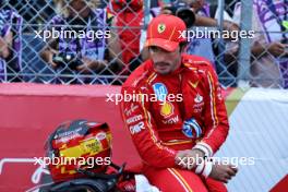 Third placed Carlos Sainz Jr (ESP) Ferrari in parc ferme. 26.05.2024. Formula 1 World Championship, Rd 8, Monaco Grand Prix, Monte Carlo, Monaco, Race Day.