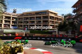 Zhou Guanyu (CHN) Sauber C44 and Valtteri Bottas (FIN) Sauber C44. 26.05.2024. Formula 1 World Championship, Rd 8, Monaco Grand Prix, Monte Carlo, Monaco, Race Day.