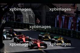 Charles Leclerc (MON) Ferrari SF-24 leads at the restart of the race. 26.05.2024. Formula 1 World Championship, Rd 8, Monaco Grand Prix, Monte Carlo, Monaco, Race Day.