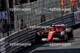 Carlos Sainz Jr (ESP) Ferrari SF-24. 25.05.2024. Formula 1 World Championship, Rd 8, Monaco Grand Prix, Monte Carlo, Monaco, Qualifying Day.
