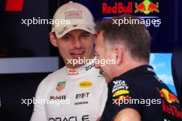 Max Verstappen (NLD) Red Bull Racing with Christian Horner (GBR) Red Bull Racing Team Principal. 25.05.2024. Formula 1 World Championship, Rd 8, Monaco Grand Prix, Monte Carlo, Monaco, Qualifying Day.