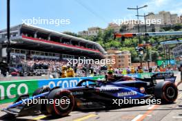 Logan Sargeant (USA) Williams Racing FW46 leaves the pits. 25.05.2024. Formula 1 World Championship, Rd 8, Monaco Grand Prix, Monte Carlo, Monaco, Qualifying Day.