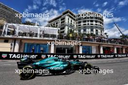Lance Stroll (CDN) Aston Martin F1 Team AMR24. 25.05.2024. Formula 1 World Championship, Rd 8, Monaco Grand Prix, Monte Carlo, Monaco, Qualifying Day.