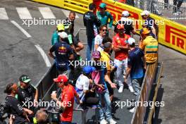 Pierre Gasly (FRA) Alpine F1 Team on the drivers' parade. 26.05.2024. Formula 1 World Championship, Rd 8, Monaco Grand Prix, Monte Carlo, Monaco, Race Day.