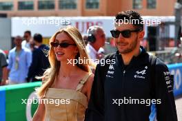Esteban Ocon (FRA) Alpine F1 Team with his girlfriend Flavy Barla (FRA). 26.05.2024. Formula 1 World Championship, Rd 8, Monaco Grand Prix, Monte Carlo, Monaco, Race Day.