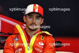 Charles Leclerc (MON) Ferrari in the FIA Press Conference. 23.05.2024. Formula 1 World Championship, Rd 8, Monaco Grand Prix, Monte Carlo, Monaco, Preparation Day.
