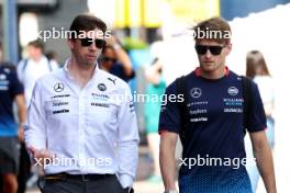 (L to R): James Vowles (GBR) Williams Racing Team Principal with Logan Sargeant (USA) Williams Racing. 23.05.2024. Formula 1 World Championship, Rd 8, Monaco Grand Prix, Monte Carlo, Monaco, Preparation Day.