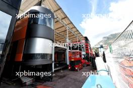 McLaren motorhome being constructed in the paddock on Thursday morning. 23.05.2024. Formula 1 World Championship, Rd 8, Monaco Grand Prix, Monte Carlo, Monaco, Preparation Day.