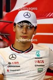 George Russell (GBR) Mercedes AMG F1 in the FIA Press Conference. 23.05.2024. Formula 1 World Championship, Rd 8, Monaco Grand Prix, Monte Carlo, Monaco, Preparation Day.