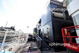 Williams Racing motorhome being constructed in the paddock on Thursday morning. 23.05.2024. Formula 1 World Championship, Rd 8, Monaco Grand Prix, Monte Carlo, Monaco, Preparation Day.