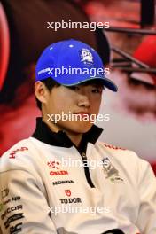 Yuki Tsunoda (JPN) RB in the FIA Press Conference. 23.05.2024. Formula 1 World Championship, Rd 8, Monaco Grand Prix, Monte Carlo, Monaco, Preparation Day.