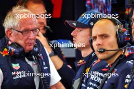 (L to R): Dr Helmut Marko (AUT) Red Bull Motorsport Consultant with Max Verstappen (NLD) Red Bull Racing. 25.10.2024. Formula 1 World Championship, Rd 20, Mexican Grand Prix, Mexico City, Mexico, Practice Day.