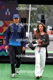 (L to R): Alexander Albon (THA) Williams Racing with his girlfriend Muni Lily He (CHN) Professional Golfer. 25.10.2024. Formula 1 World Championship, Rd 20, Mexican Grand Prix, Mexico City, Mexico, Practice Day.