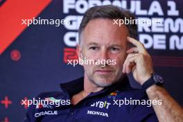 Christian Horner (GBR) Red Bull Racing Team Principal in the FIA Press Conference. 25.10.2024. Formula 1 World Championship, Rd 20, Mexican Grand Prix, Mexico City, Mexico, Practice Day.