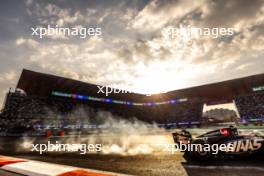 Nico Hulkenberg (GER) Haas VF-24 locks up under braking. 25.10.2024. Formula 1 World Championship, Rd 20, Mexican Grand Prix, Mexico City, Mexico, Practice Day.