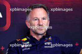 Christian Horner (GBR) Red Bull Racing Team Principal in the FIA Press Conference. 25.10.2024. Formula 1 World Championship, Rd 20, Mexican Grand Prix, Mexico City, Mexico, Practice Day.