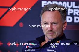 Christian Horner (GBR) Red Bull Racing Team Principal in the FIA Press Conference. 25.10.2024. Formula 1 World Championship, Rd 20, Mexican Grand Prix, Mexico City, Mexico, Practice Day.