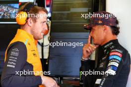 (L to R): Andrew Jarvis (GBR) McLaren Performance Engineer with Lando Norris (GBR) McLaren. 25.10.2024. Formula 1 World Championship, Rd 20, Mexican Grand Prix, Mexico City, Mexico, Practice Day.