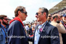 (L to R): John Elkann (ITA) FIAT Chrysler Automobiles Chairman with Carlos Slim Domit (MEX) Chairman of America Movil on the grid. 27.10.2024. Formula 1 World Championship, Rd 20, Mexican Grand Prix, Mexico City, Mexico, Race Day.