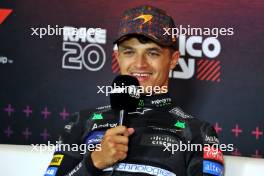 Lando Norris (GBR) McLaren in the post race FIA Press Conference. 27.10.2024. Formula 1 World Championship, Rd 20, Mexican Grand Prix, Mexico City, Mexico, Race Day.