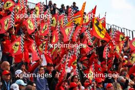 Circuit atmosphere - Ferrari fans in the grandstand. 27.10.2024. Formula 1 World Championship, Rd 20, Mexican Grand Prix, Mexico City, Mexico, Race Day.