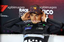 Lando Norris (GBR) McLaren in the post race FIA Press Conference. 27.10.2024. Formula 1 World Championship, Rd 20, Mexican Grand Prix, Mexico City, Mexico, Race Day.