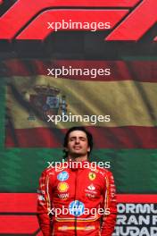 Race winner Carlos Sainz Jr (ESP) Ferrari SF-24 celebrates on the podium. 27.10.2024. Formula 1 World Championship, Rd 20, Mexican Grand Prix, Mexico City, Mexico, Race Day.