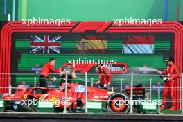 Race winner Carlos Sainz Jr (ESP) Ferrari celebrates on the podium with Lando Norris (GBR) McLaren and Riccardo Adami (ITA) Ferrari Race Engineer (Left); and Charles Leclerc (MON) Ferrari (Right). 27.10.2024. Formula 1 World Championship, Rd 20, Mexican Grand Prix, Mexico City, Mexico, Race Day.