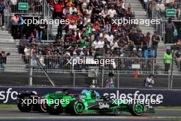 Esteban Ocon (FRA) Alpine F1 Team A524 and Zhou Guanyu (CHN) Sauber C44 battle for position. 27.10.2024. Formula 1 World Championship, Rd 20, Mexican Grand Prix, Mexico City, Mexico, Race Day.