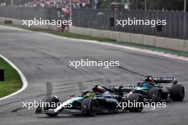 Lewis Hamilton (GBR) Mercedes AMG F1 W15 and George Russell (GBR) Mercedes AMG F1 W15 battle for position. 27.10.2024. Formula 1 World Championship, Rd 20, Mexican Grand Prix, Mexico City, Mexico, Race Day.