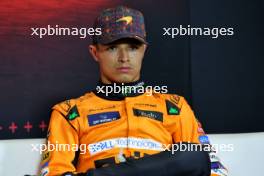 Lando Norris (GBR) McLaren in the post qualifying FIA Press Conference. 26.10.2024. Formula 1 World Championship, Rd 20, Mexican Grand Prix, Mexico City, Mexico, Qualifying Day.