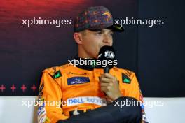 Lando Norris (GBR) McLaren in the post qualifying FIA Press Conference. 26.10.2024. Formula 1 World Championship, Rd 20, Mexican Grand Prix, Mexico City, Mexico, Qualifying Day.