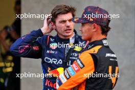 (L to R): Max Verstappen (NLD) Red Bull Racing with Lando Norris (GBR) McLaren in qualifying parc ferme. 26.10.2024. Formula 1 World Championship, Rd 20, Mexican Grand Prix, Mexico City, Mexico, Qualifying Day.