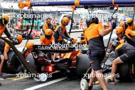 Lando Norris (GBR) McLaren MCL38 practices a pit stop. 26.10.2024. Formula 1 World Championship, Rd 20, Mexican Grand Prix, Mexico City, Mexico, Qualifying Day.